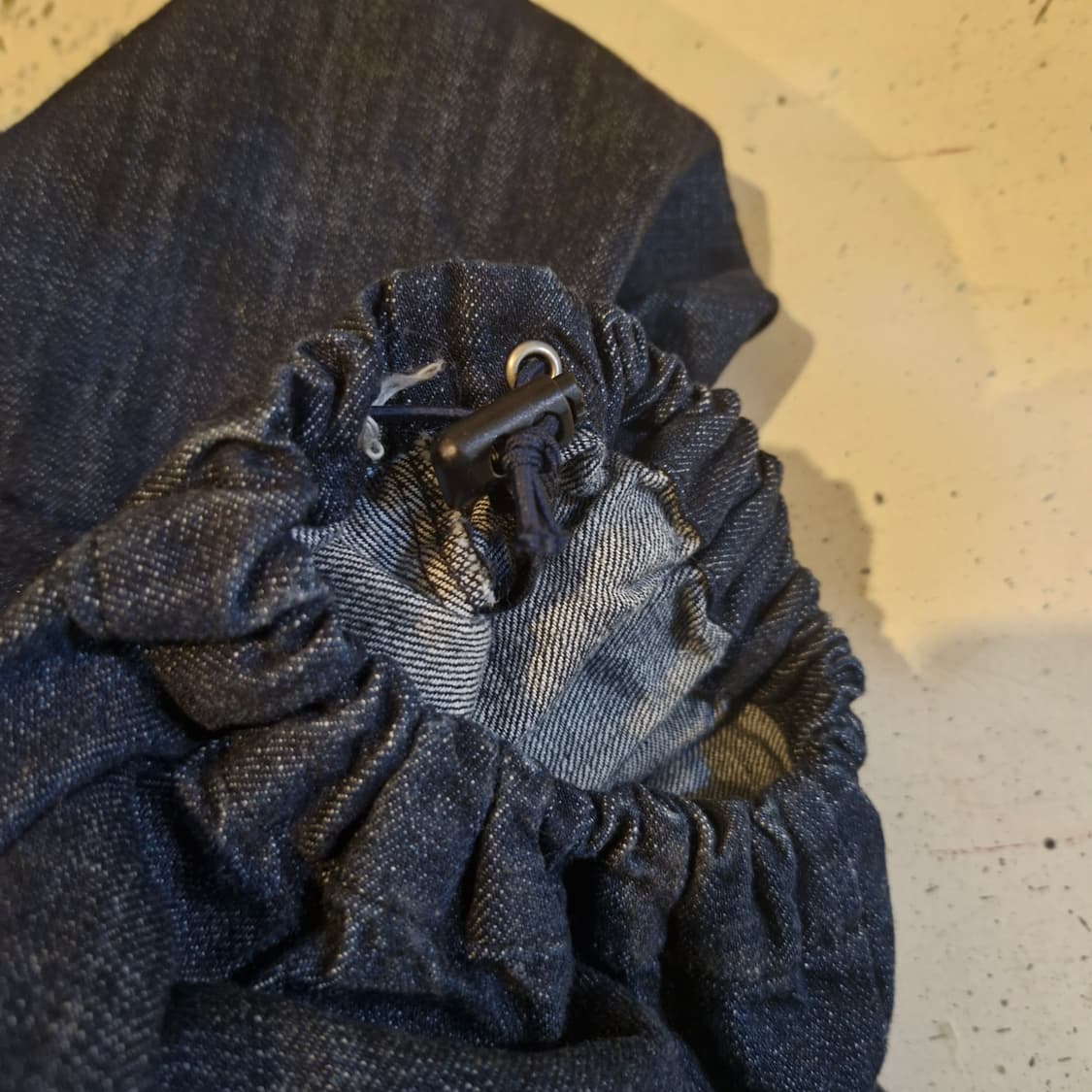 진청 벌룬 와이드 밴딩 데님 팬츠 상품이미지4