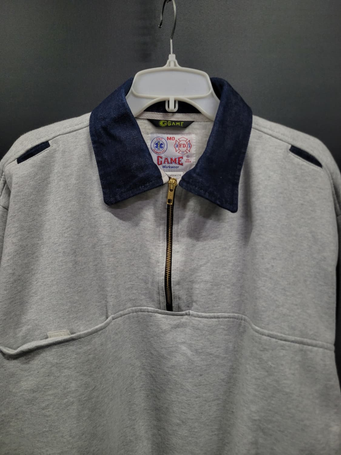 Game Sportswear 하프 집업 워크셔츠 상품이미지2