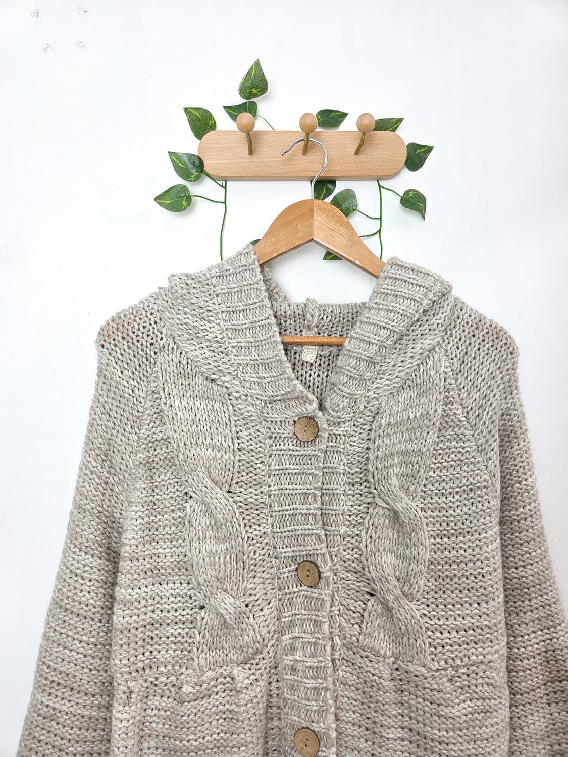 모리 니트 후드 원피스 상품이미지2