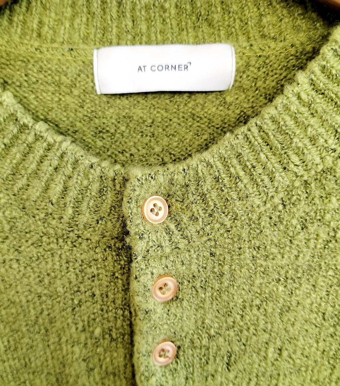 AT CORNER 루즈핏 헨리넥 니트 판매 상품이미지5