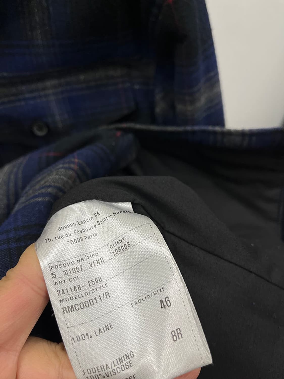 100) 랑방 이태리 플란넬 셔켓  상품이미지7