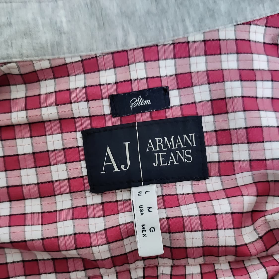 아르마니 진스 체크 남방 셔츠 상품이미지4