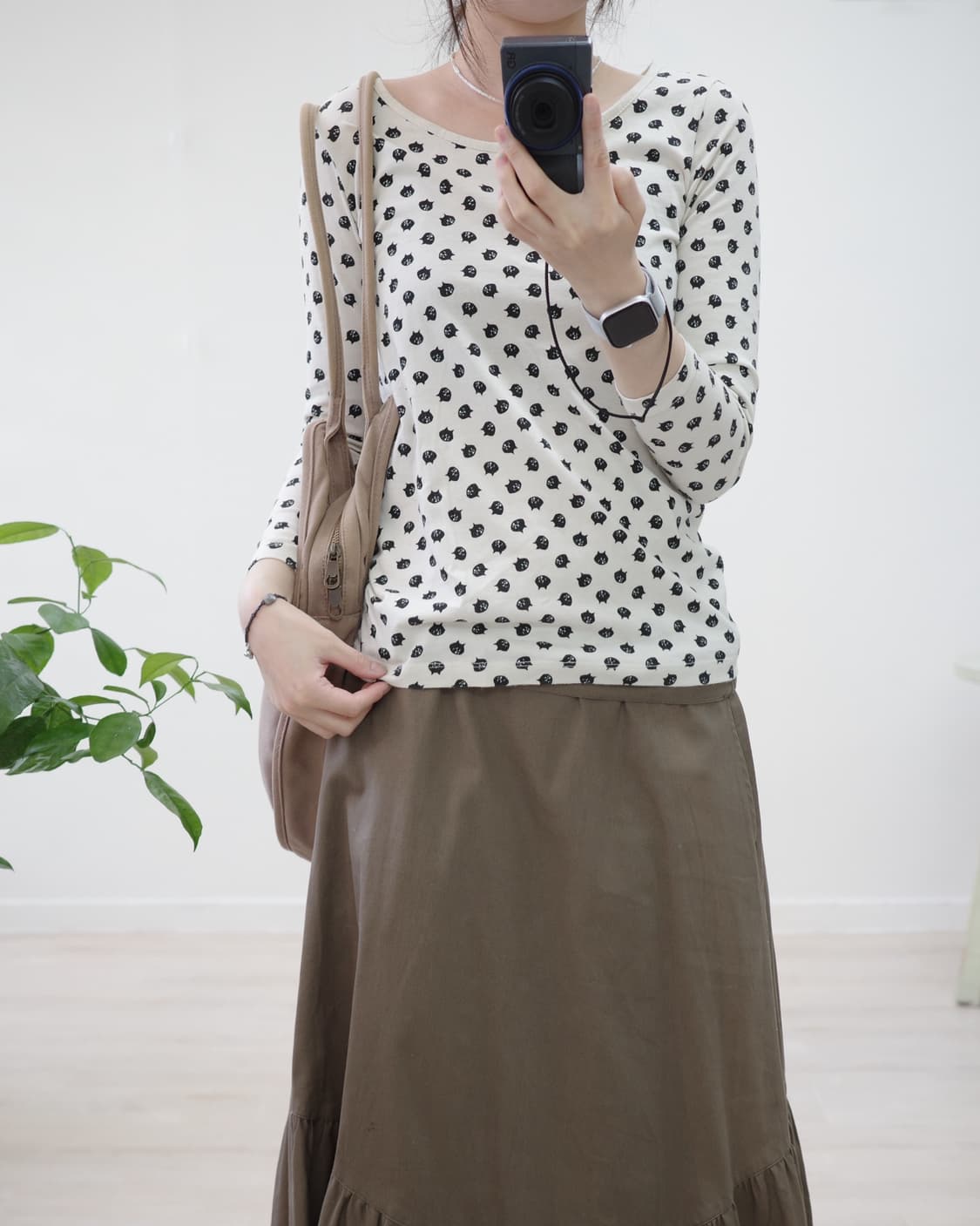 네넷냐 Ne-net nya neko face sleeve tee 상품이미지4