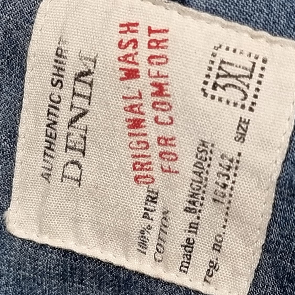 DENIM 빈티지 샴브레이 셔츠(100-105) 상품이미지2