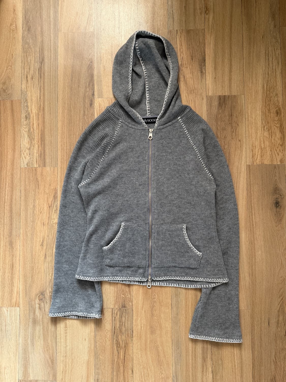 폴리수엠 니트 후드집업  상품이미지1