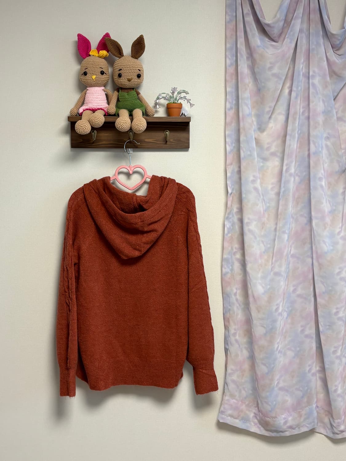 브릭 니트 후드집업 상품이미지3