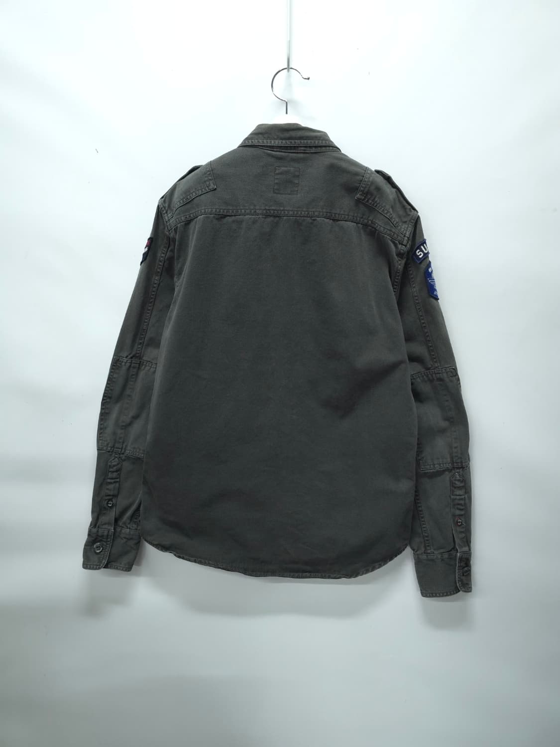 슈퍼드라이 빈티지 패치 밀리터리 워크 셔츠 (100) 상품이미지8