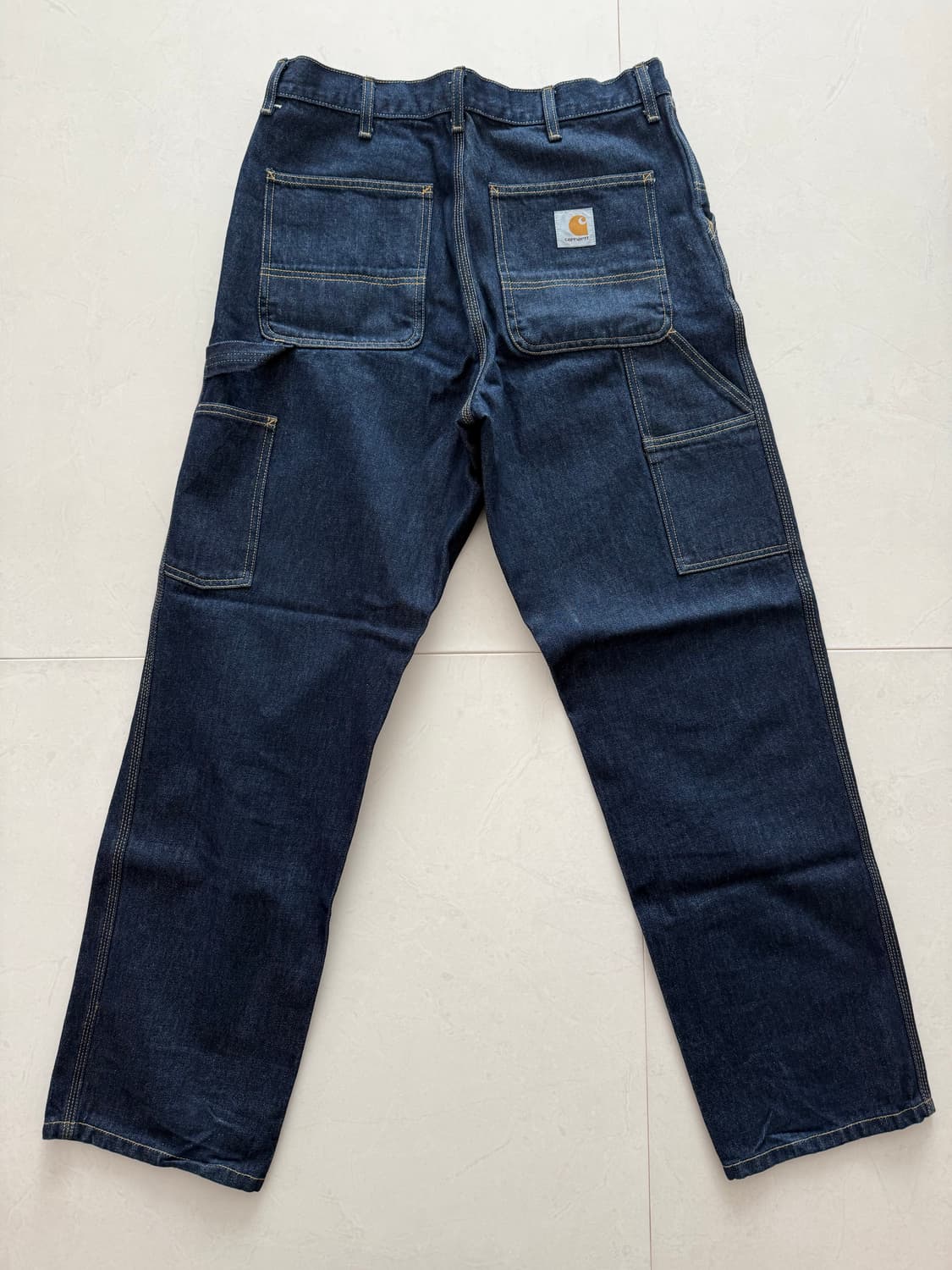 칼하트WIP 싱글니 팬츠 32x32 (Blue Rinsed) 상품이미지2