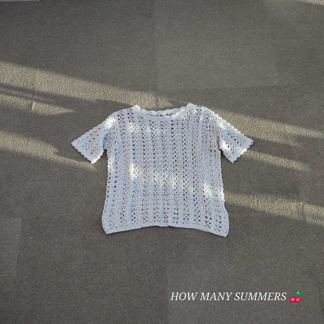 화이트 여름 반팔 니트 상품이미지5