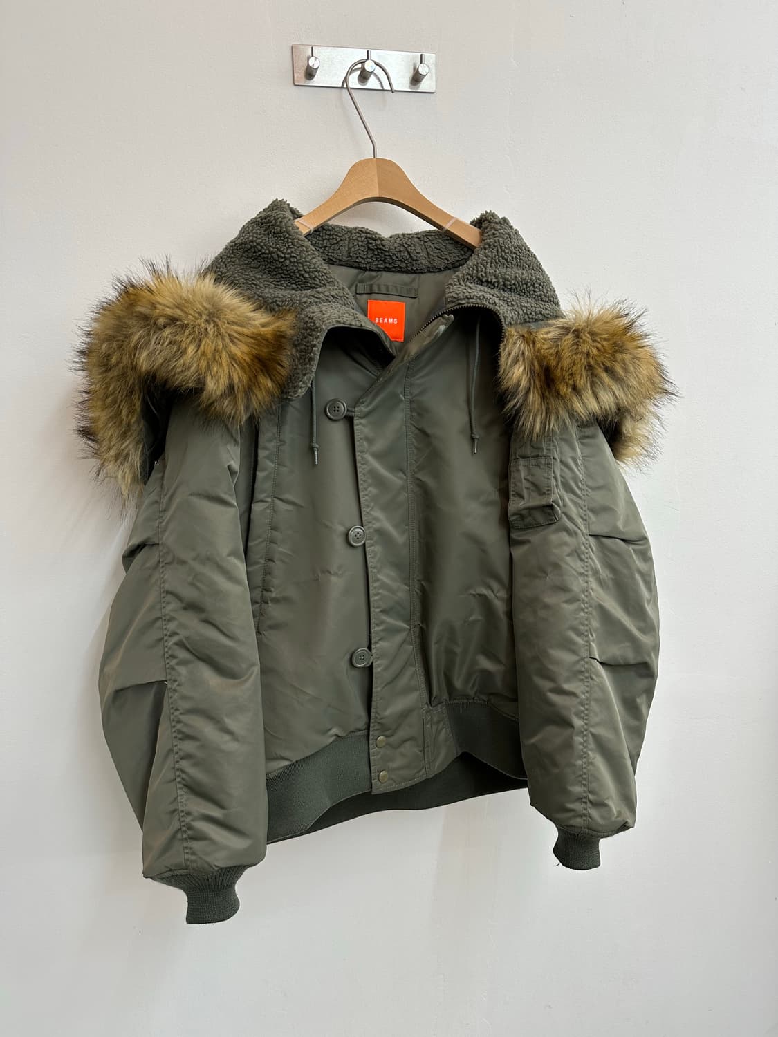 BeAMS 빔즈 N2B N3B 프리마로프트 퍼 항공 점퍼 플라이트 자켓  상품이미지4