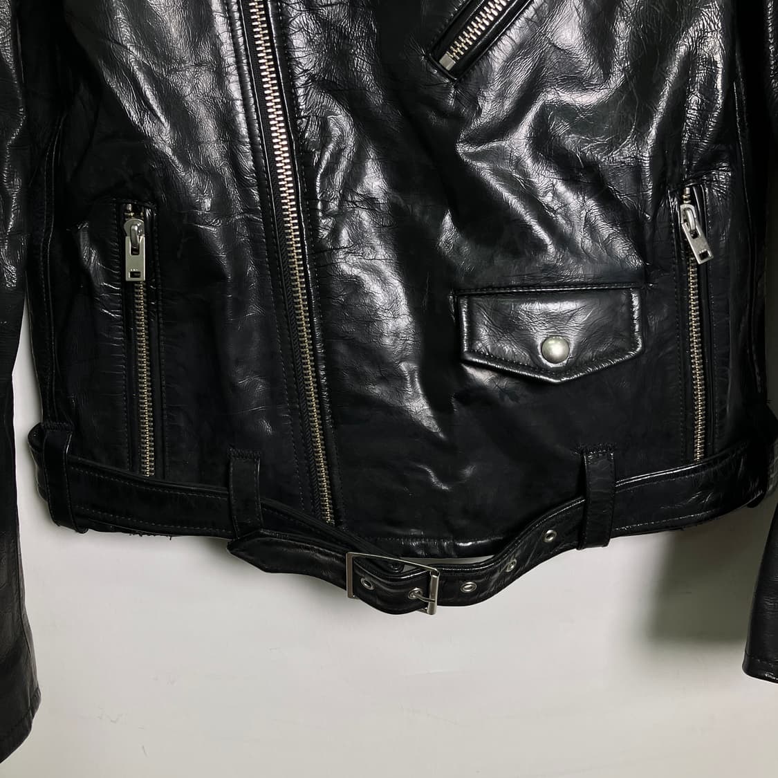 IRO 이로 블랙 양가죽 라이더 자켓 38 상품이미지5