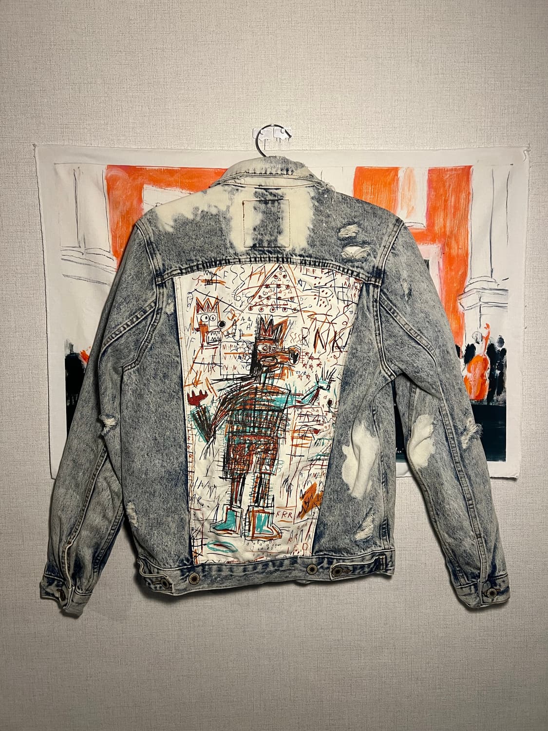 ZARA 장 미셸 바스키아 청자켓 상품이미지4