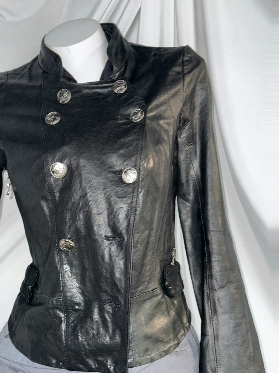 딤모아르 미사깔 나폴레옹 레더 펑크 프레피 코디세트 상품이미지10