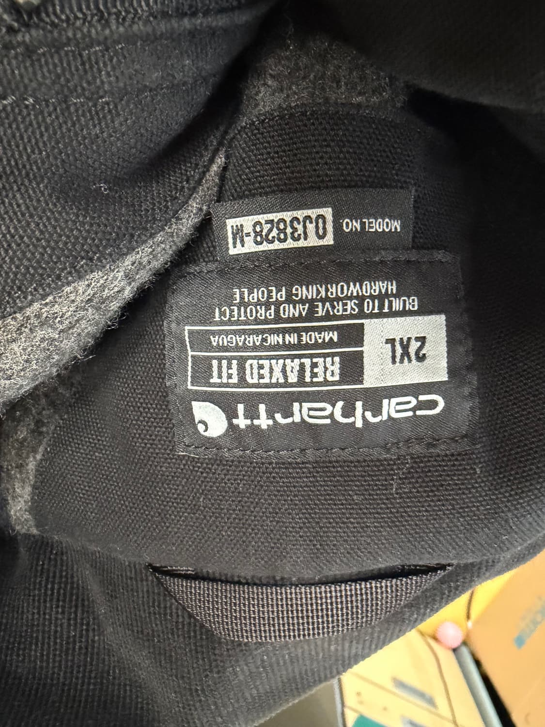 칼하트 워크 자켓 2xl 블랙 상품이미지3