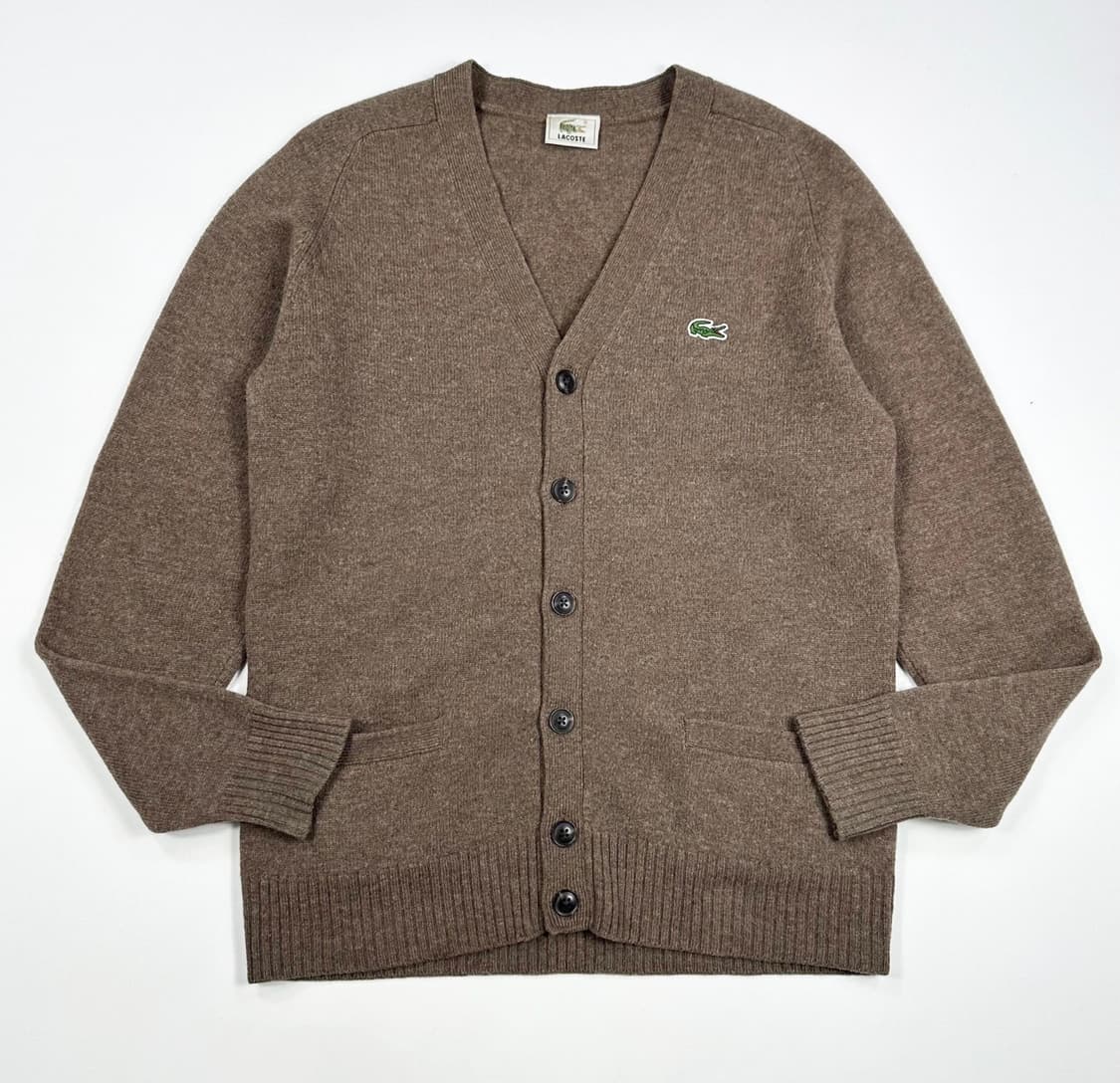 라코스테 크록 브라운 니트 가디건 (S) 상품이미지2