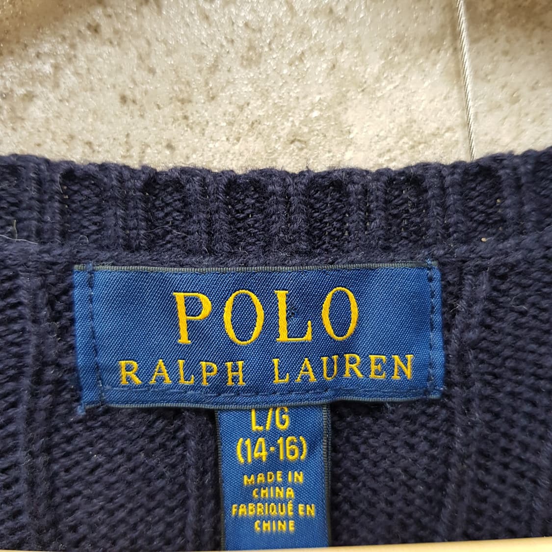 폴로 랄프로렌 꽈배기 니트 조끼 L사이즈  상품이미지3