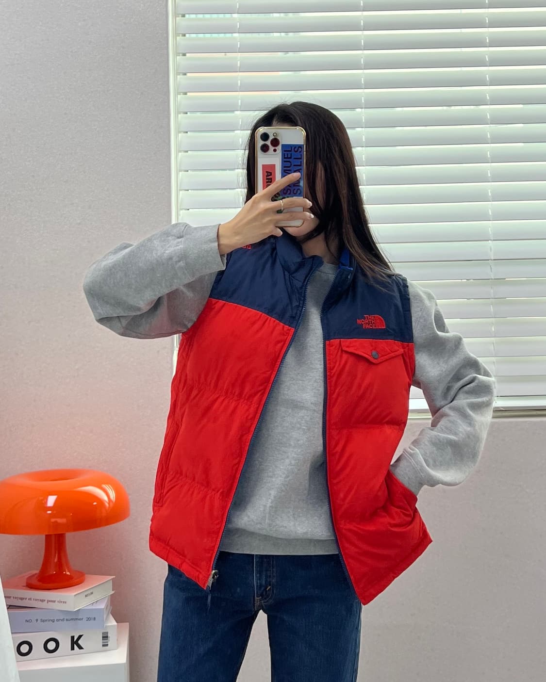 (WOMEN)노스페이스 550 다운패딩조끼-M1608 상품이미지1