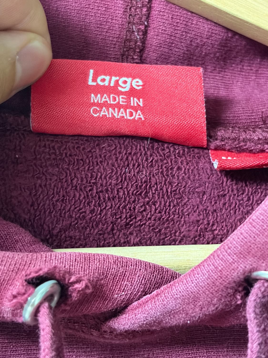 15ss 슈프림 X 래리 클락 키즈 버건디 후드 상품이미지5