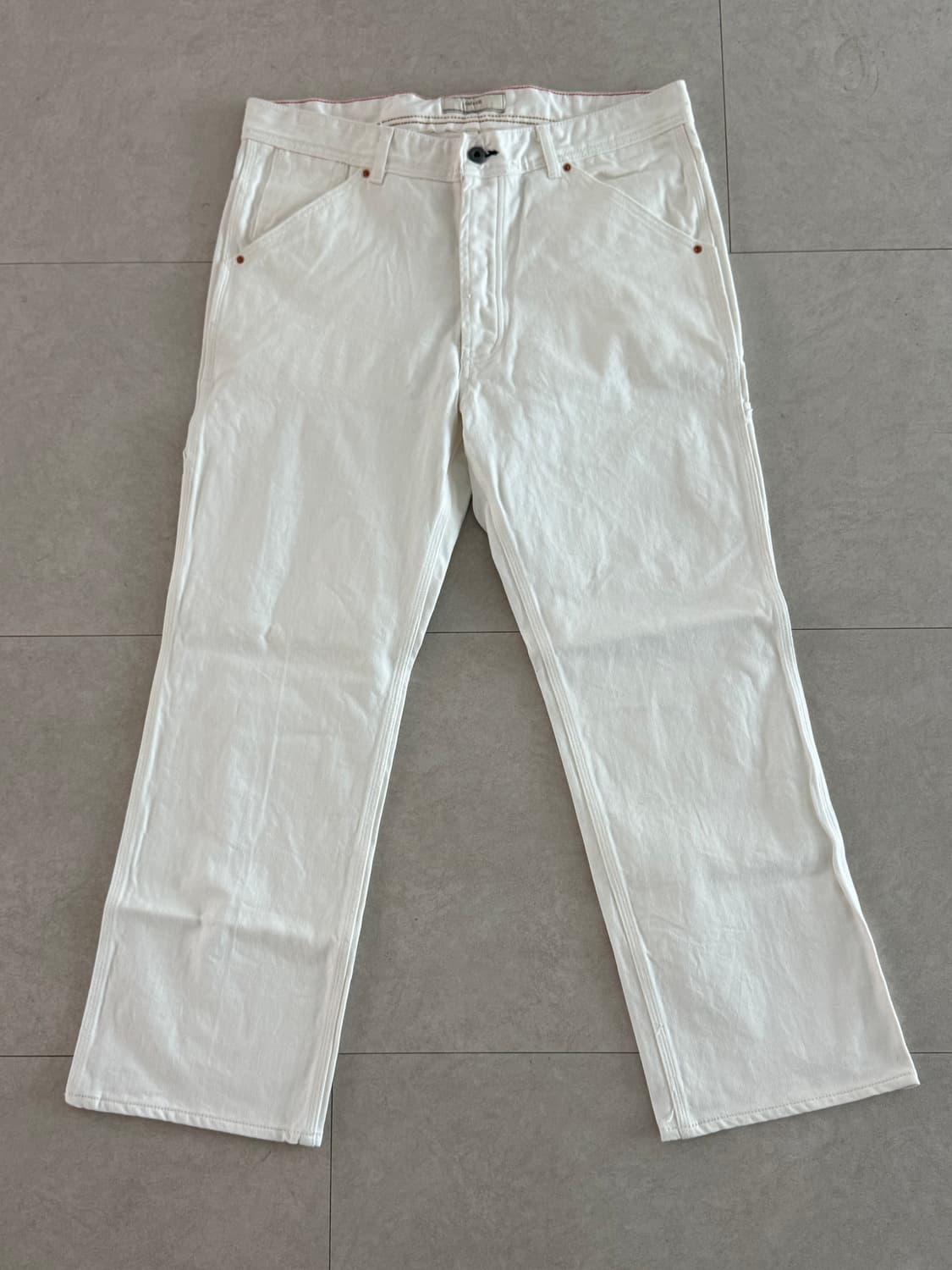 (L) 피어스 워크팬츠 화이트 상품이미지1