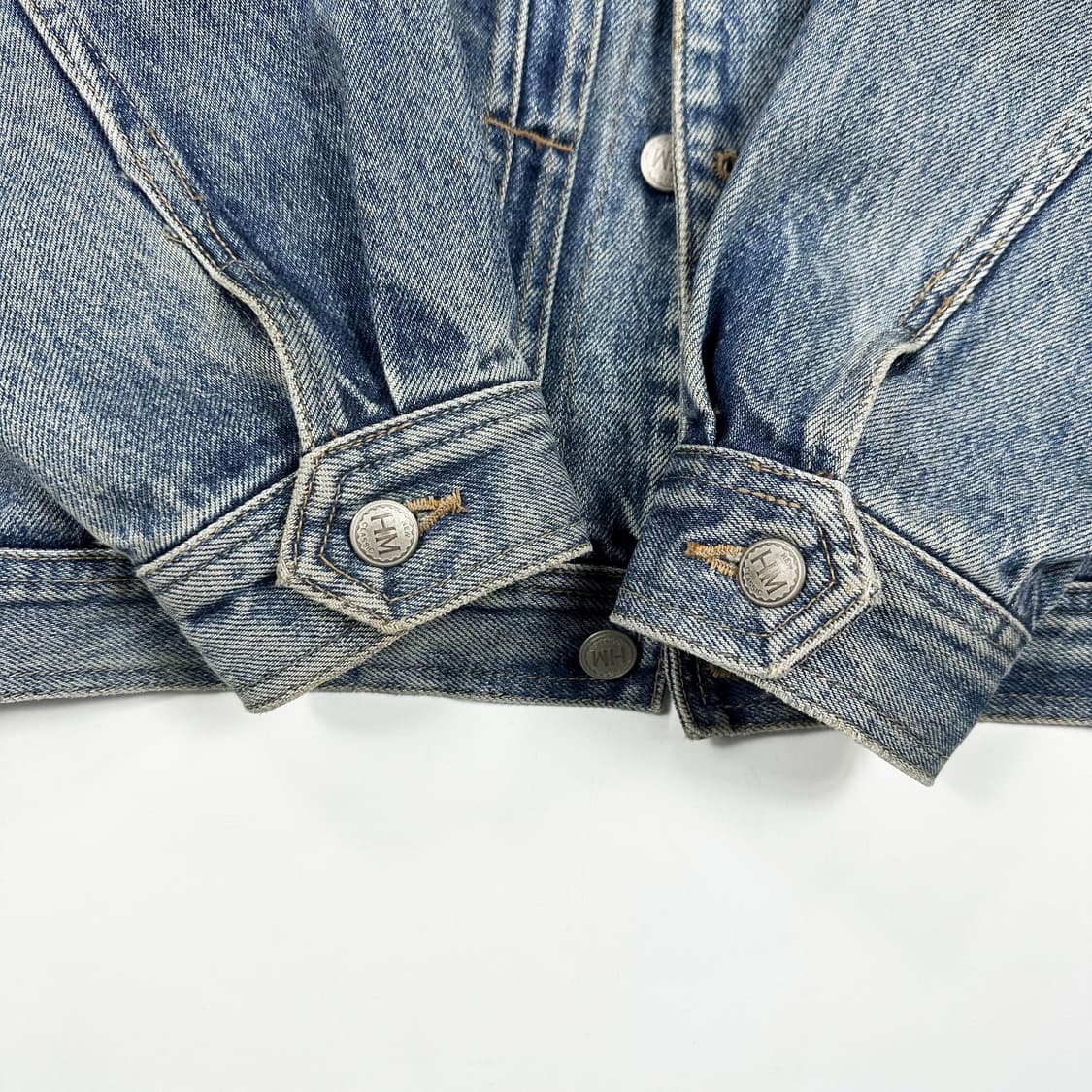 JPN 재팬빈티지 오버핏 데님 트러커자켓 M 상품이미지6