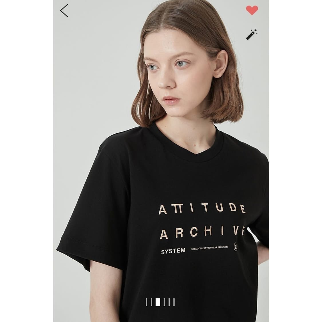 시스템 루즈핏 레터링 반팔 티셔츠 상품이미지1