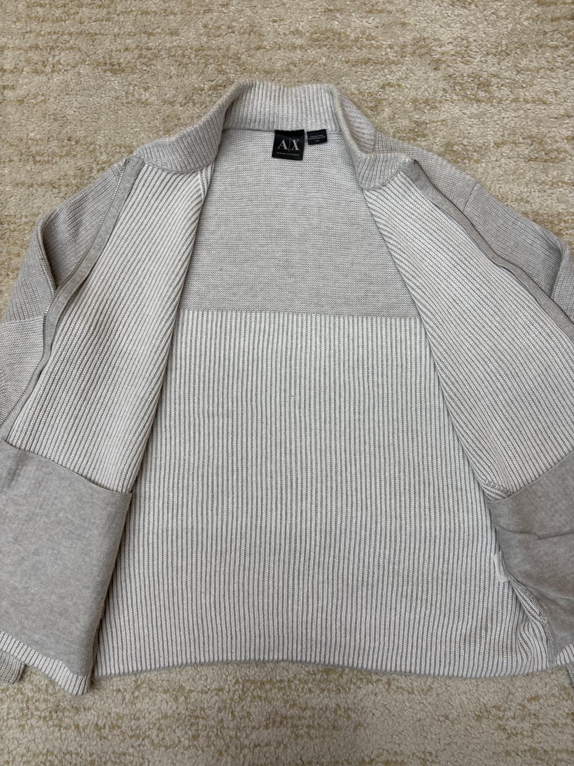 [L] A/X 알마니 익스체인지 니트 집업 자켓 상품이미지4