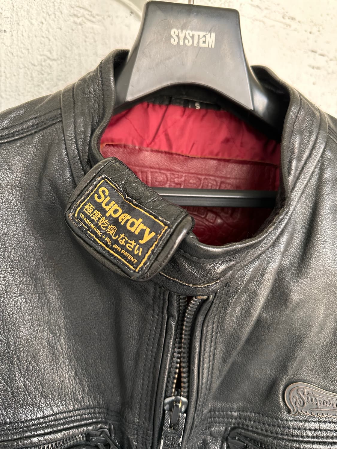 superdry real leather jacket 상품이미지6