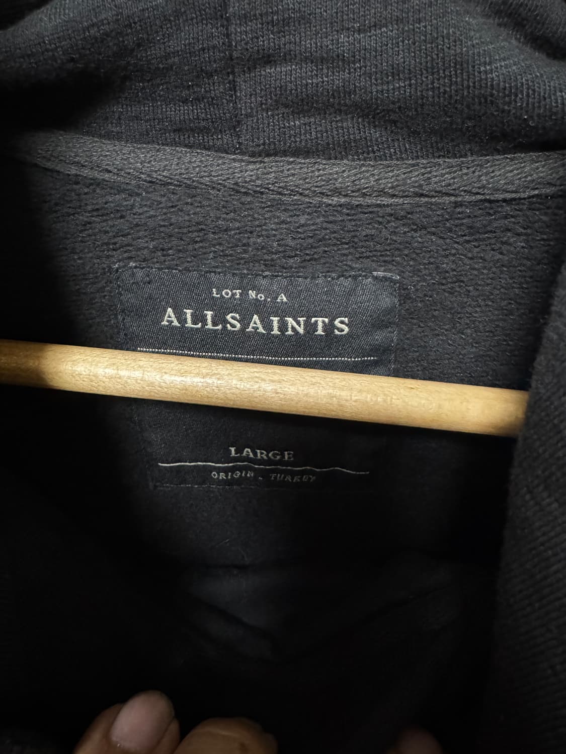 올세인츠 지퍼 후드 L 상품이미지5