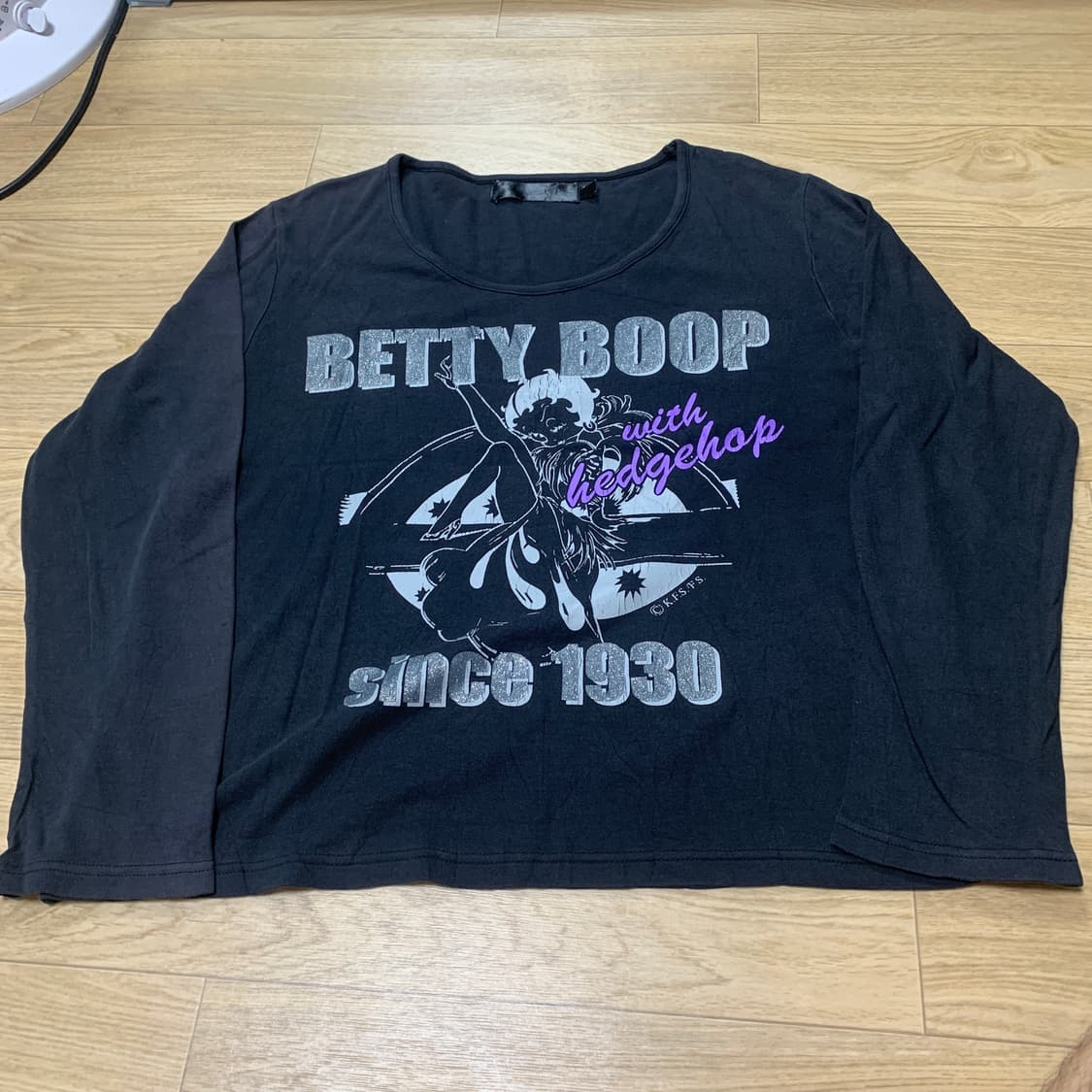 100/XL) Betty Boop 베티붑 프린팅 빈티지 롱슬리브 상품이미지1