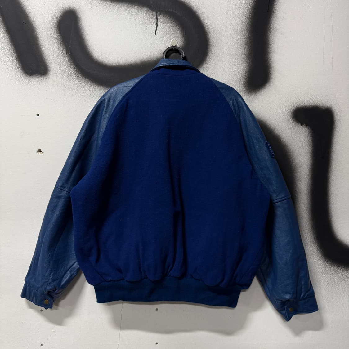 VTG 빈티지 올드스쿨 소가죽 레더암 바시티 자켓 상품이미지2