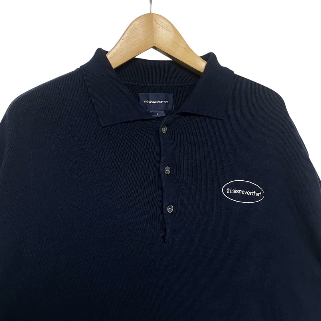 디스이즈네버댓 로고 카라 니트 상품이미지2