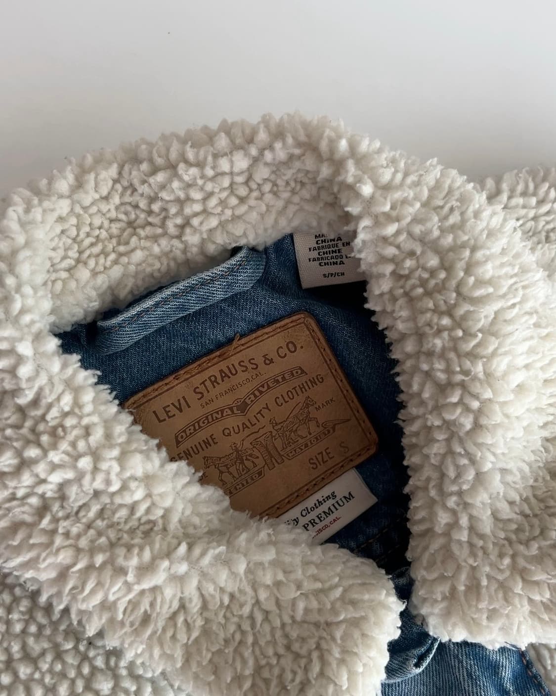 리바이스 쉐르파 데님 자켓 S 상품이미지5