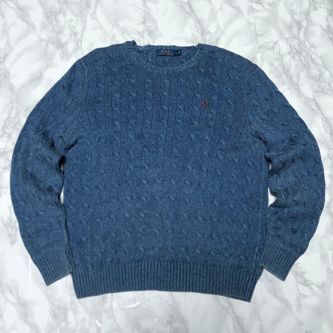 폴로 랄프로렌 꽈배기 니트 남성용 상품이미지1