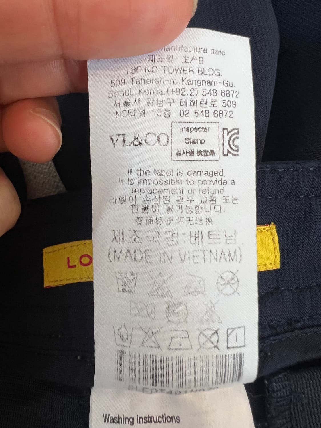 루이까스텔 여자 네이비 일자핏바지 골프팬츠 상품이미지9