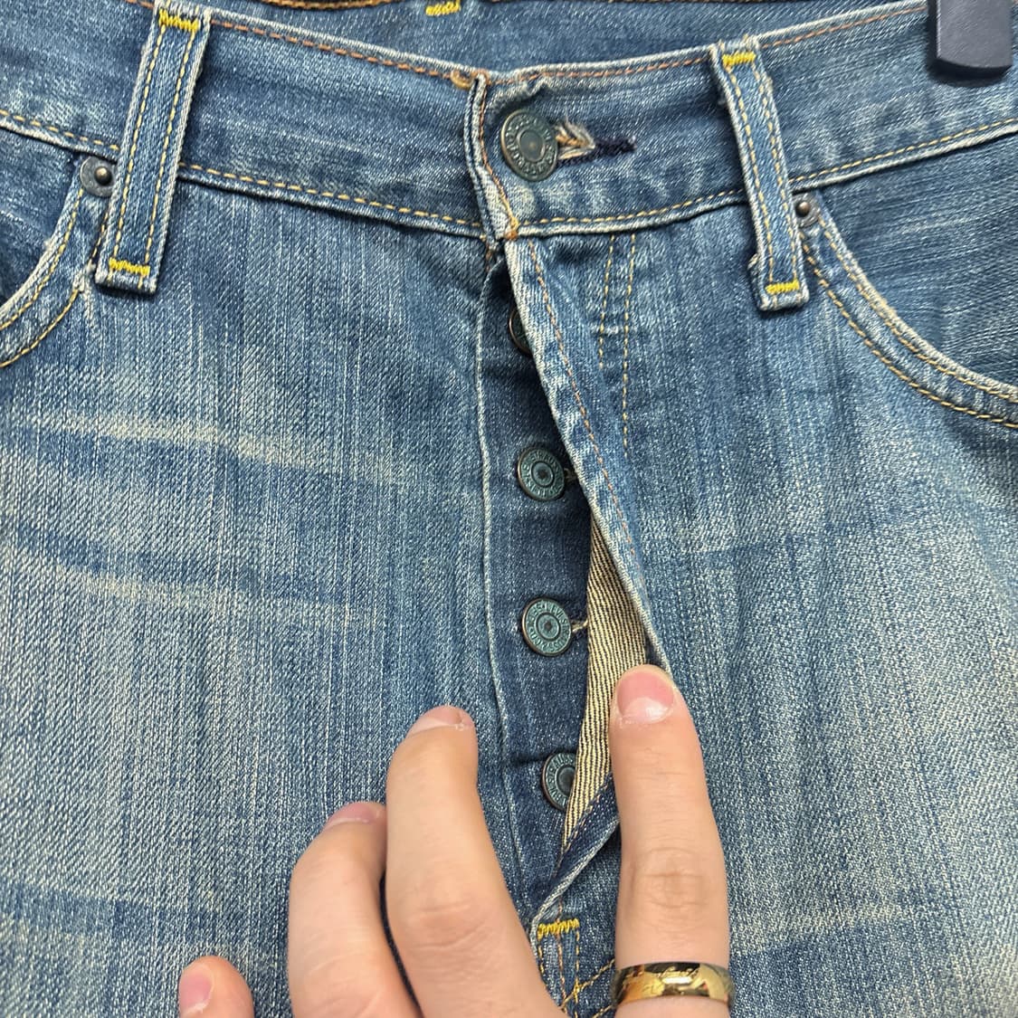 00s 리바이스 501 샌드워싱 데님팬츠 버튼플라이 N588 상품이미지6