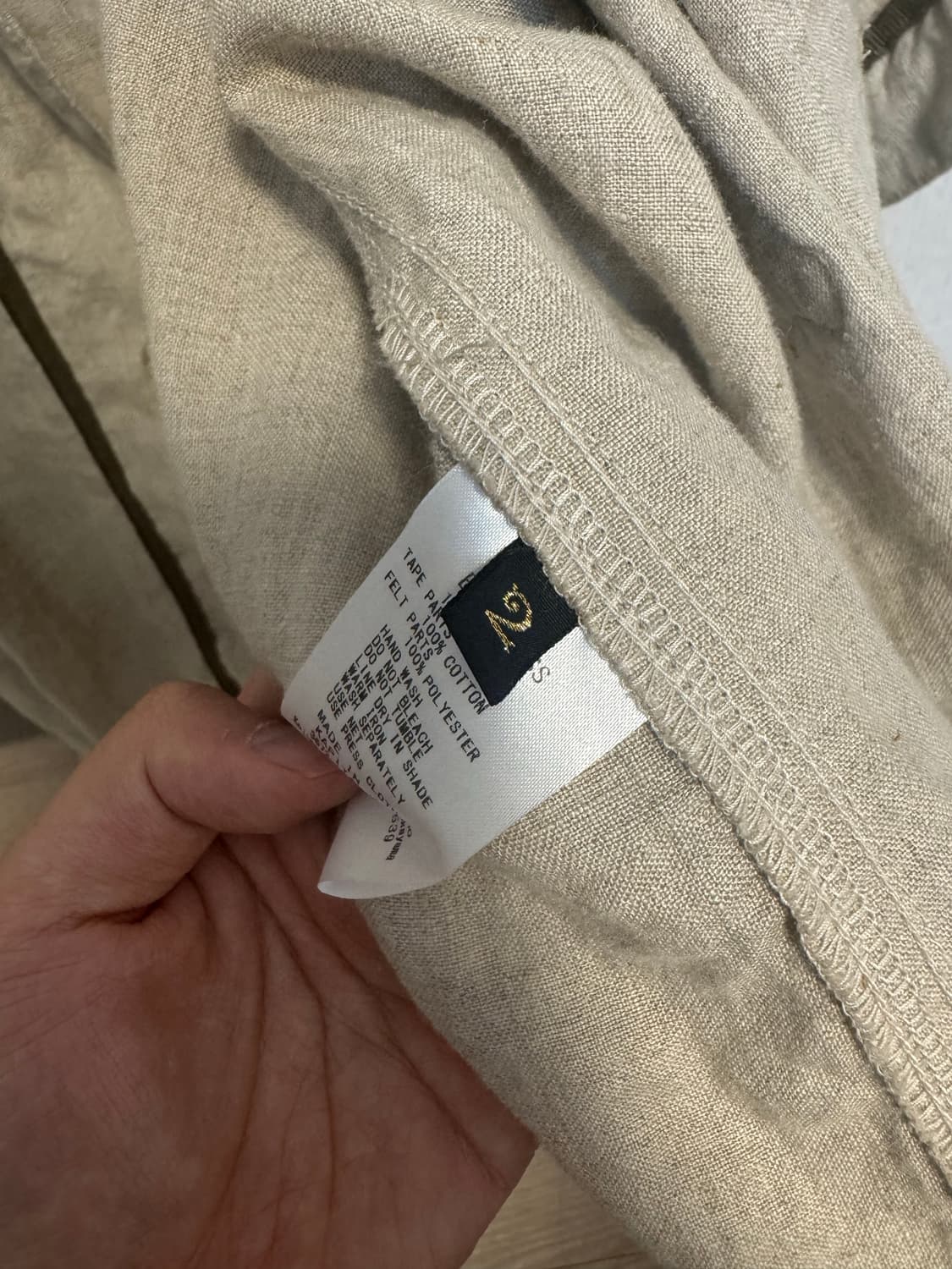 캐피탈 베이스볼 리넨 셔츠 사이즈 2 상품이미지3