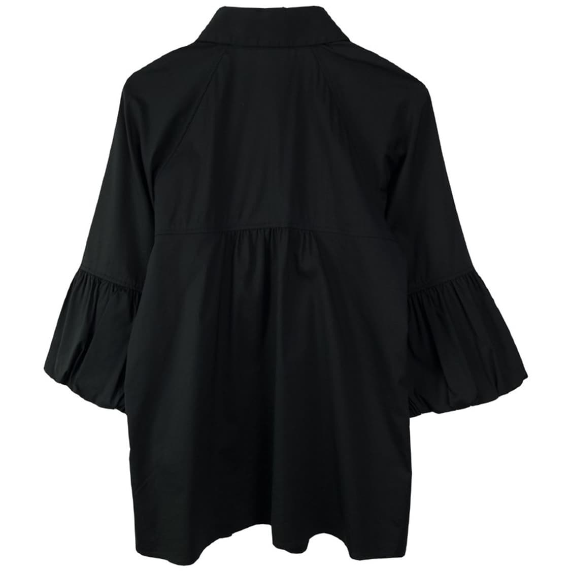 [띠어리] 벌룬 슬리브 버튼업 셔츠 블라우스 블랙 M19895 상품이미지3