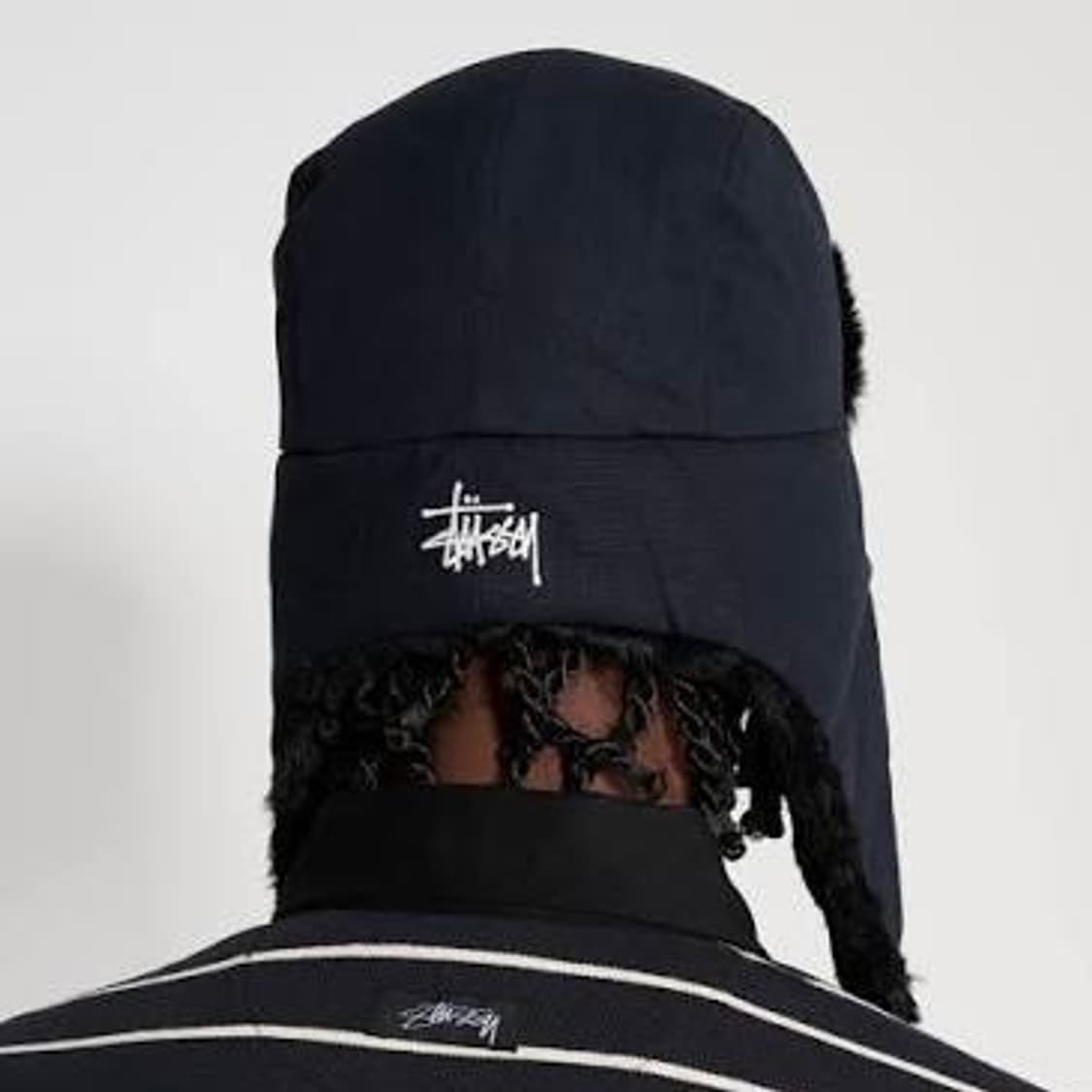 [L/XL] 스투시 립스탑 트래퍼 캡 블랙 상품이미지6