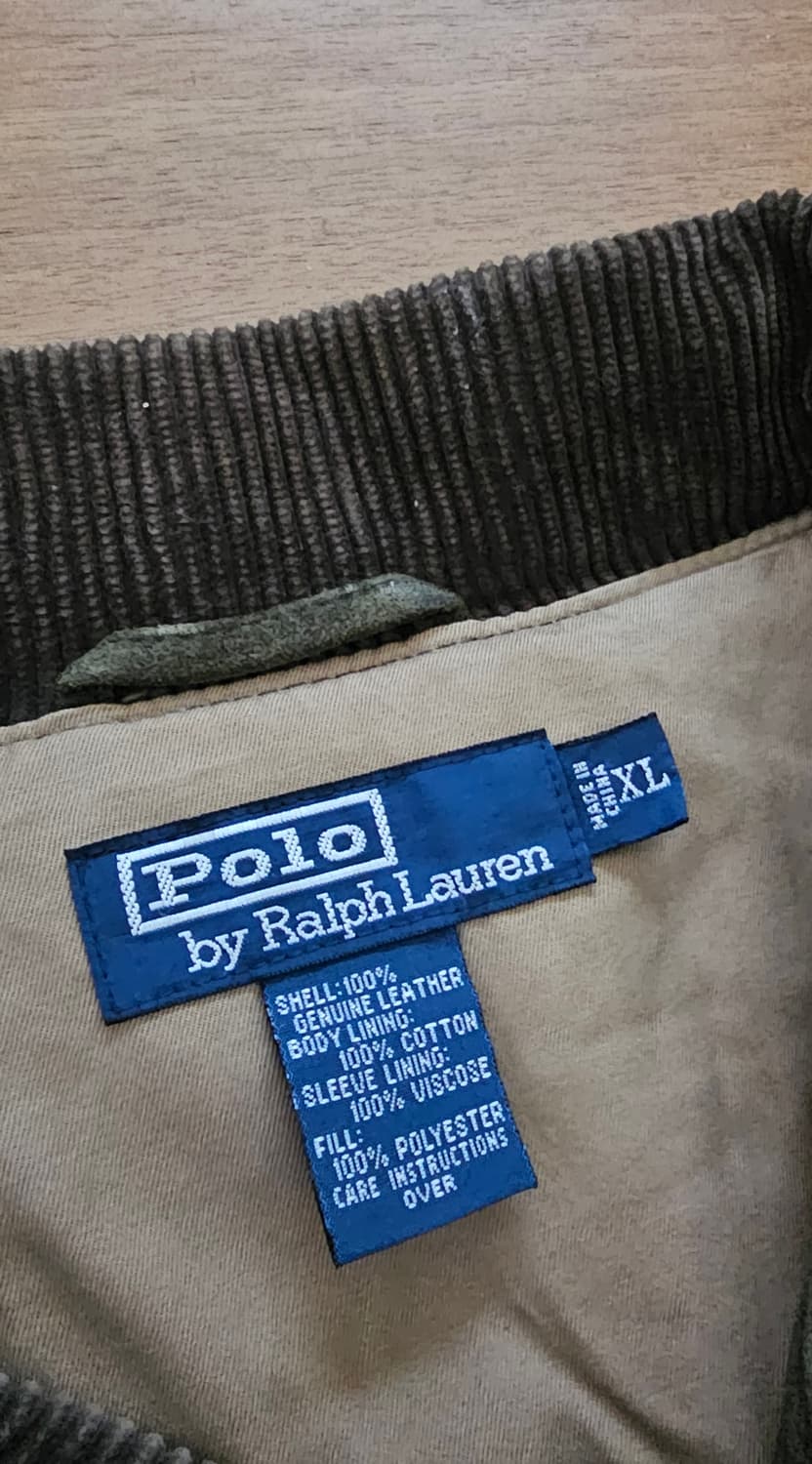 폴로 랄프로렌 오일 왁스 퀼팅 가죽 모호크 XL 사이즈  상품이미지4
