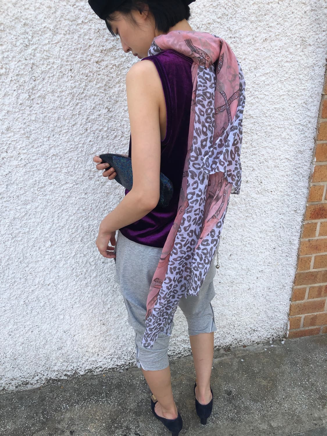 multi pattern scarf  상품이미지2