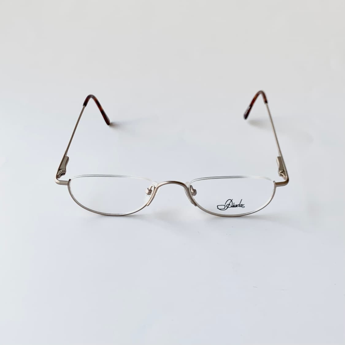 746 데드스탁 언더림 역반무테 라운드 유니크 골드 호피 빈티지안경 상품이미지2