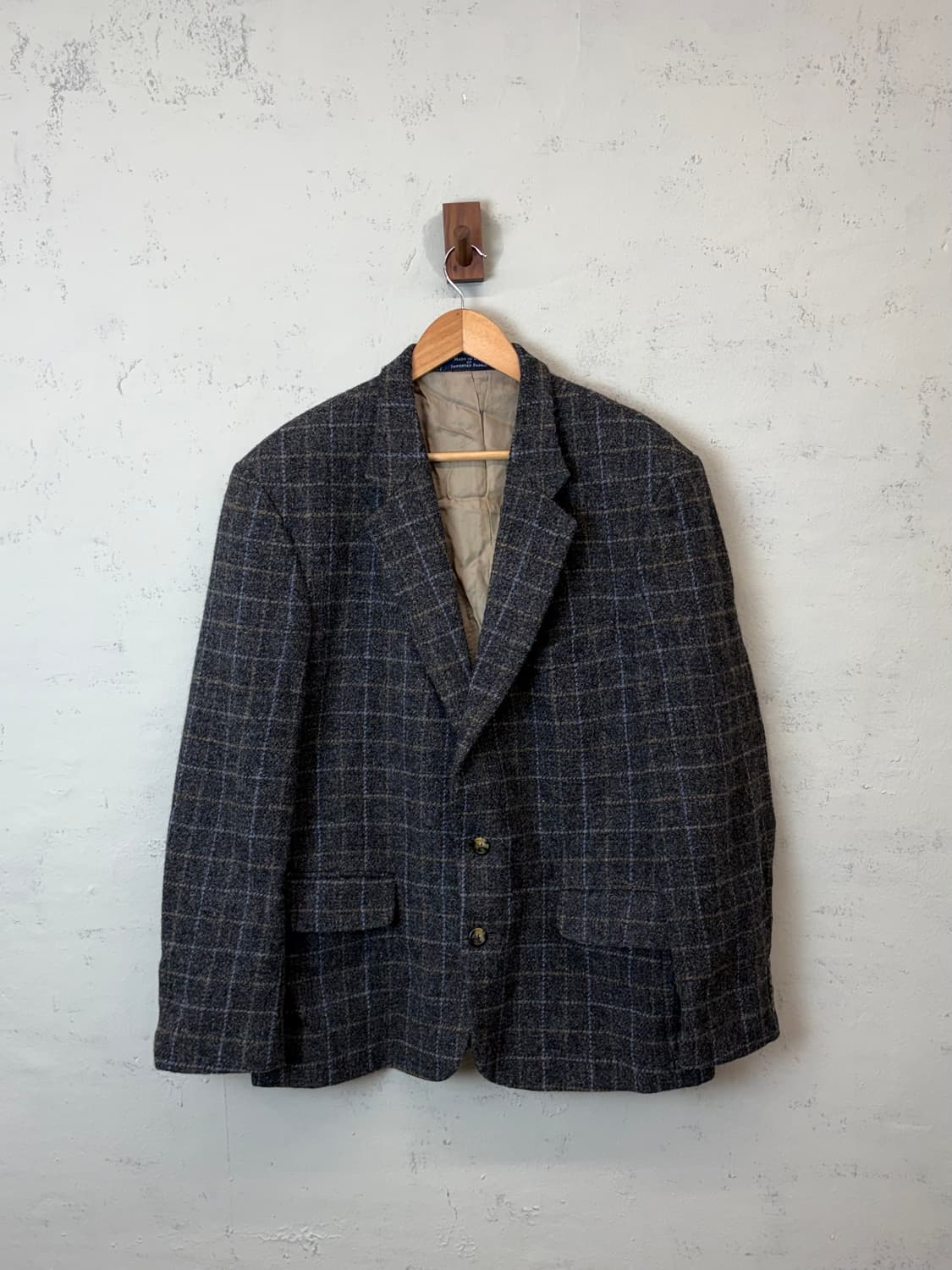 해리스트위드 USA 빈티지 체크 자켓 상품이미지1