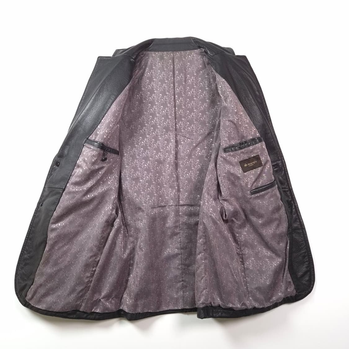 마르키스 옴므 천연 산양가죽 레더 블레이저 자켓 L 상품이미지5