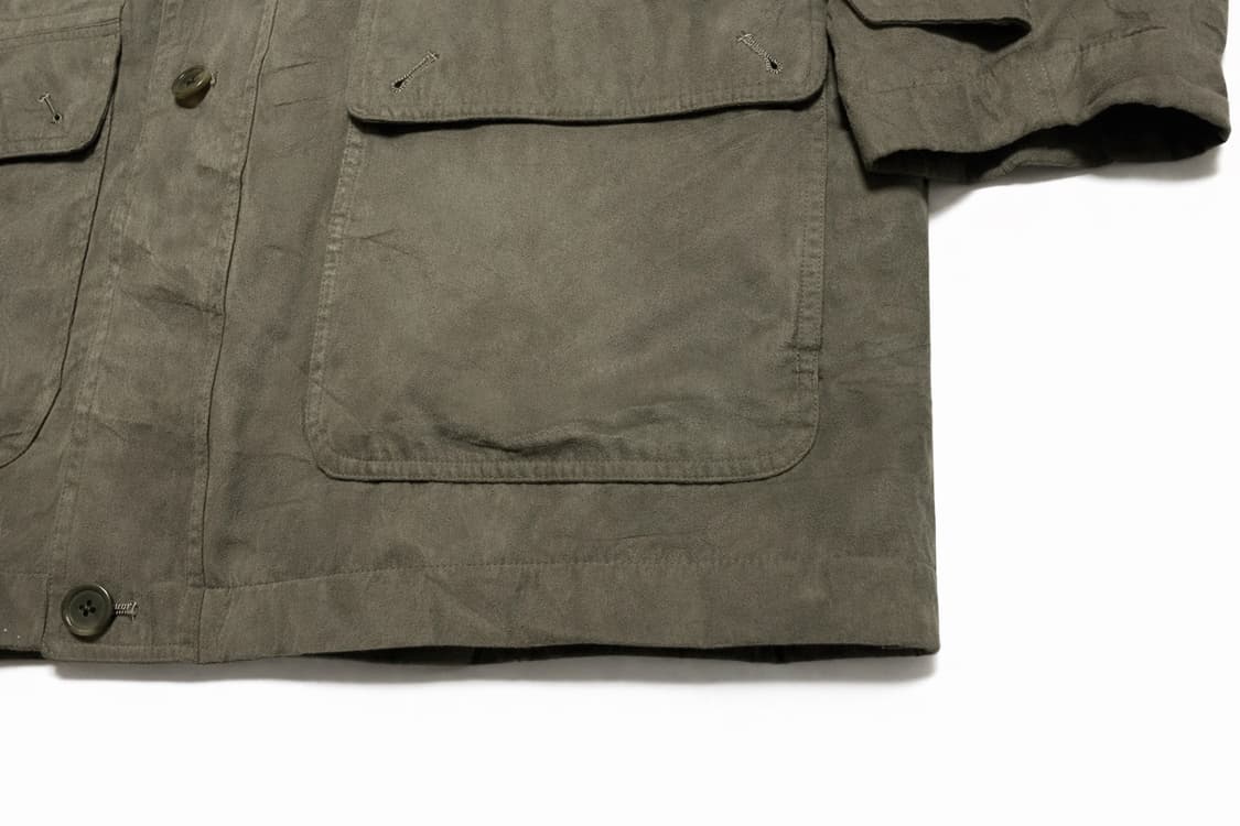 JPN 일본 빈티지 y2k 아메카지 카키브라운 스웨이드 필드자켓 헌팅자켓 상품이미지5