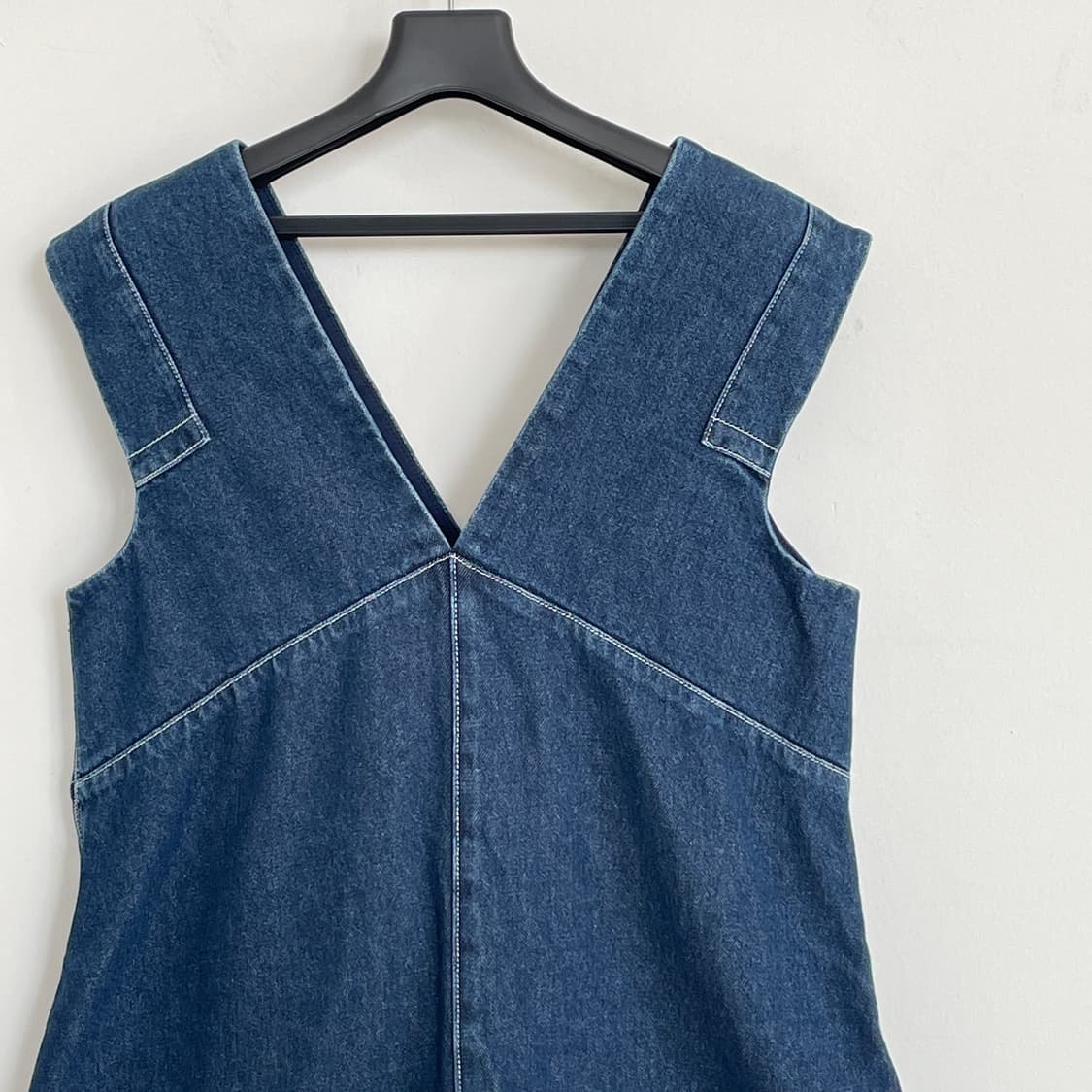 코스 데님 민소매 원피스 상품이미지6