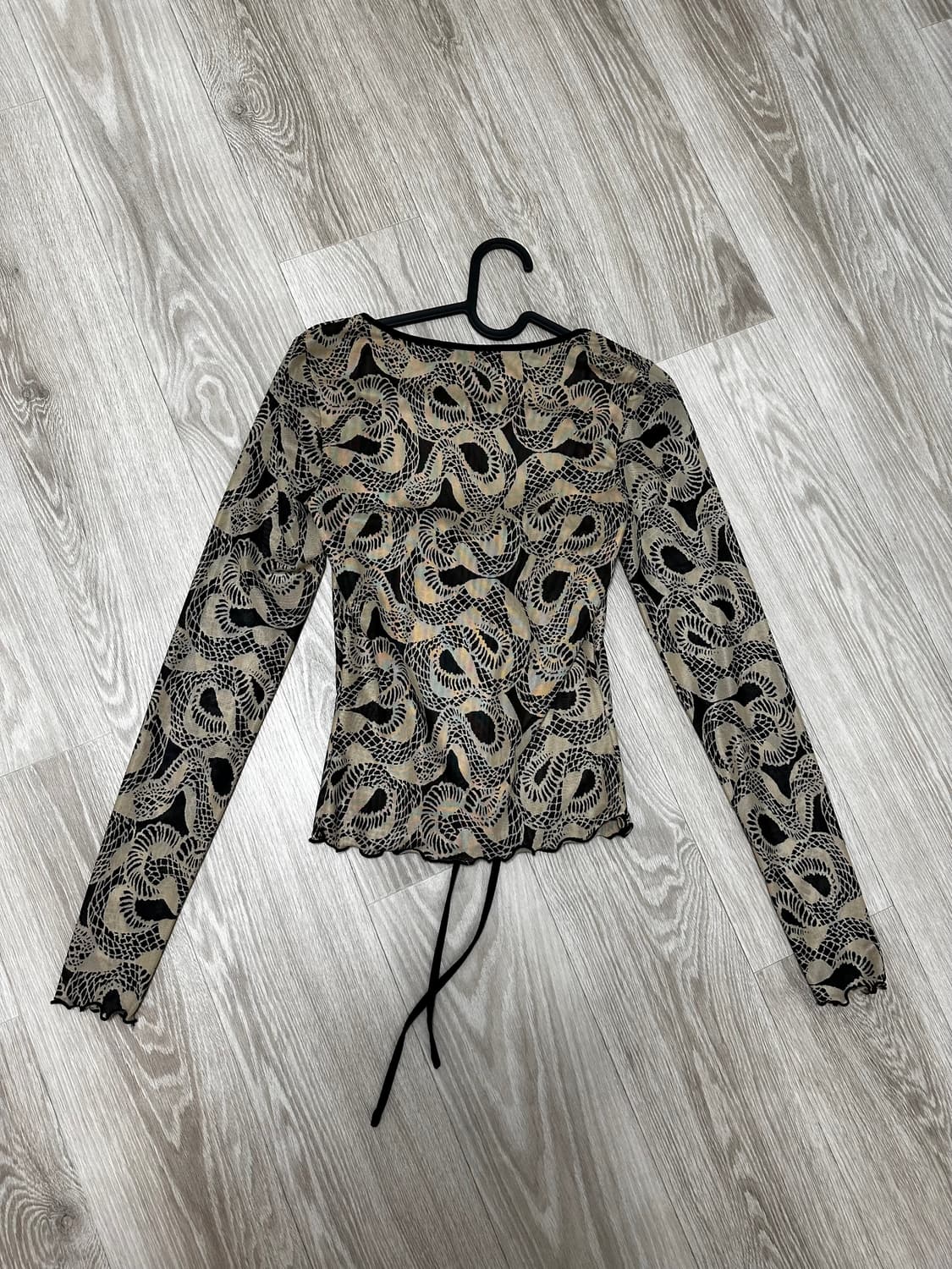 I AM GIA Mesh Tan Tops (Black/Beige/Tan) 상품이미지3