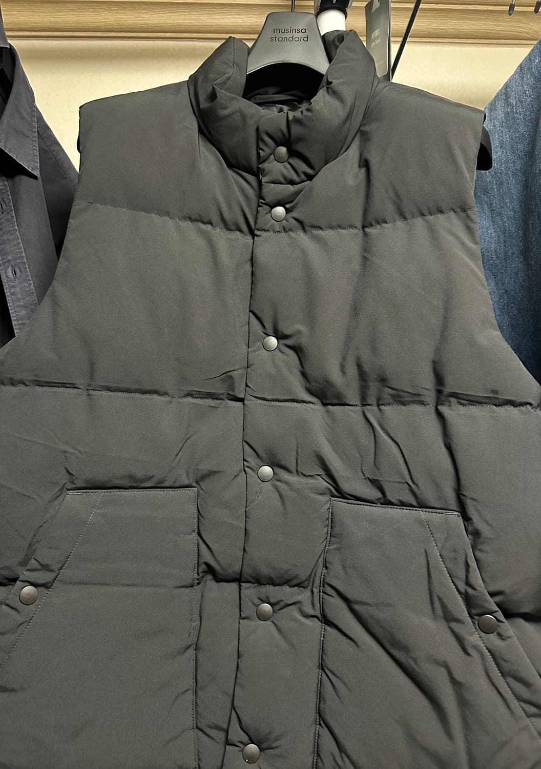 GU 패딩 베스트 블랙 L 상품이미지1