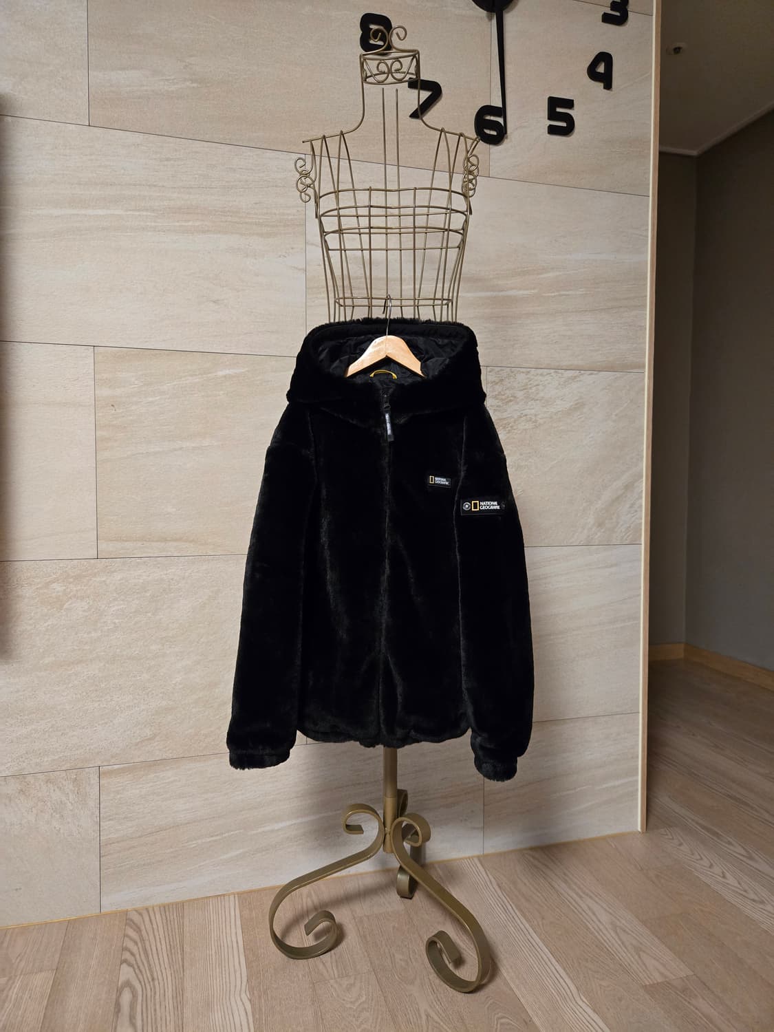 [140] 내셔널지오그래픽 밍크퍼 아동 후드 자켓 상품이미지1