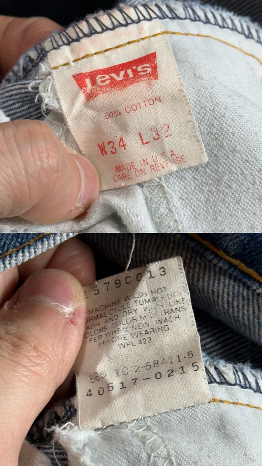 90's USA Made 리바이스 517 부츠컷 플레어진 상품이미지9