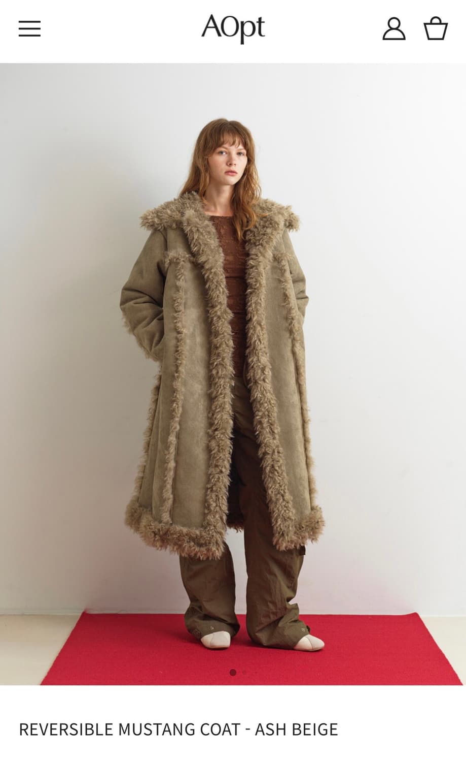 AOpt (아옵트) 리버시블 무스탕 상품이미지1